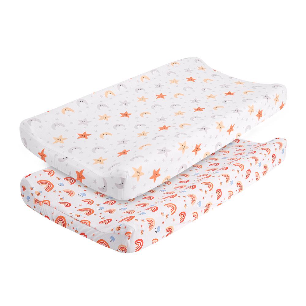 Мягкий трикотажный чехол для пеленального столика - дизайн Cross-Border со съемной тканью