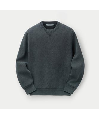 Silijeu Garment-Dyed Crewneck Sweater Sawas26111Bul