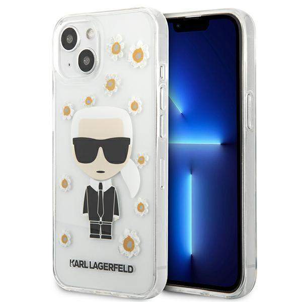 Etui do iPhone 13 mini Karl Lagerfeld Flower Ikonik Przezroczyste