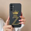 Популярная задняя крышка с буквами короны для Samsung Galaxy A06 A16 C55 M55 M35 5G S24 FE, защитный бампер, мягкие жидкие силиконовые чехлы для Samsung Shell