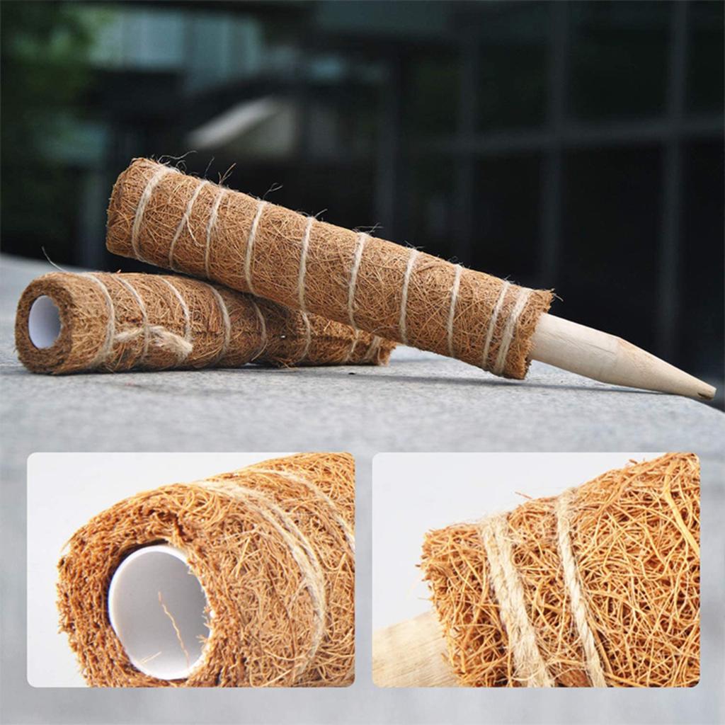 Растение Моховой Кол Шпалера Для Горшечных Растений Садовые Принадлежности Прочный Деревянный Садовый Инструмент Штабелируемая Палка из Кокосовой Пальмы