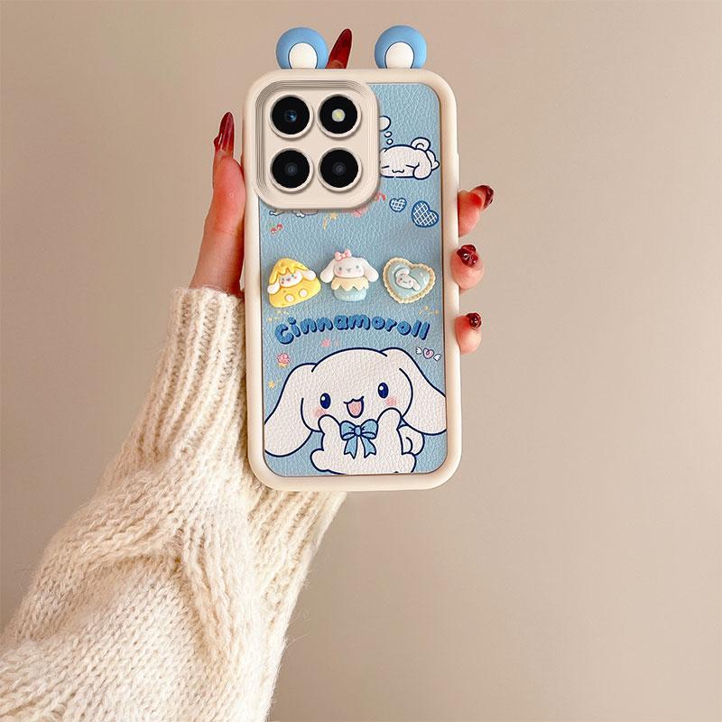 KEYSION Милый чехол с 3D-мультяшным рисунком для HONOR X6b с браслетом, мягкий силиконовый противоударный чехол для телефона Huawei Honor X6b 4G