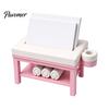 Clinic Reception Decor Mini Massage Table Business Card Holder, Creative Organizer with U-shaped Headrest Spa Opening Gift And Miniature Towel,