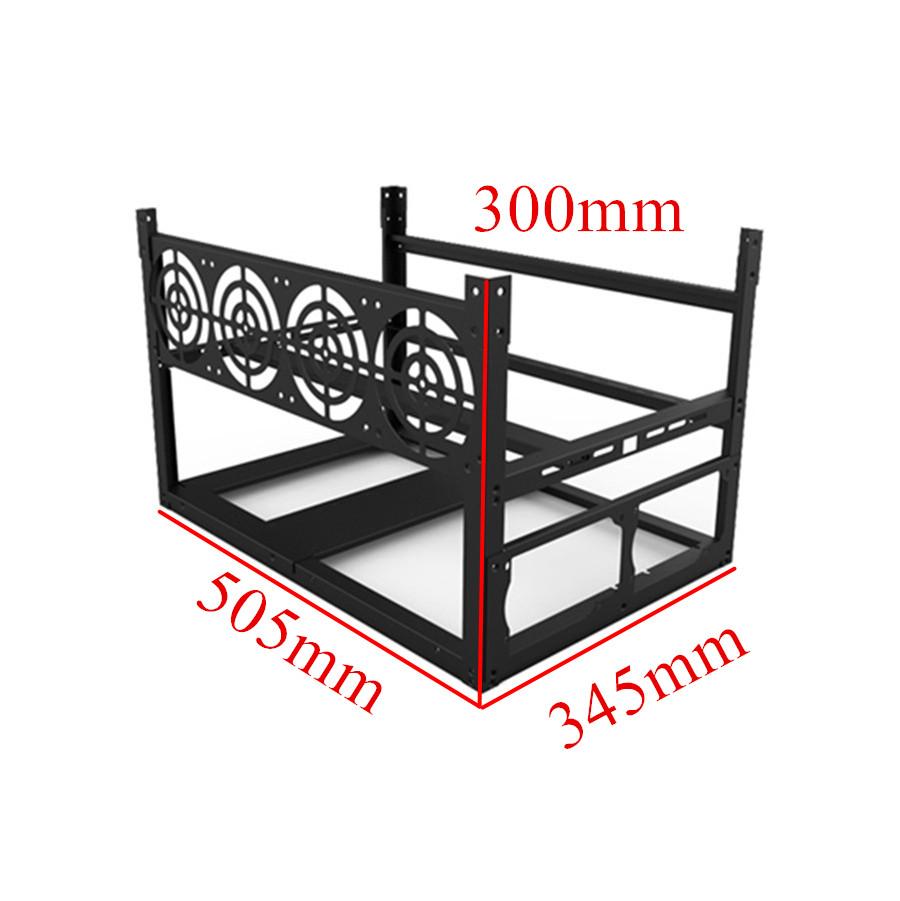 Stackable For ETH BTC Ethereum 6/8GPU Open Air Mining Rig Frame Case Computer Crypto Coin