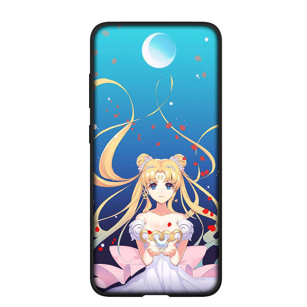 Чехол для телефона iPhone 17 16 15 Plus XR Huawei P30 P20 Lite Redmi Note 14 12 11 13 Pro Max OPPO A60 A80 A40 A18 A38 A54 Мультяшный Чехол Девочка Сейлор Мун