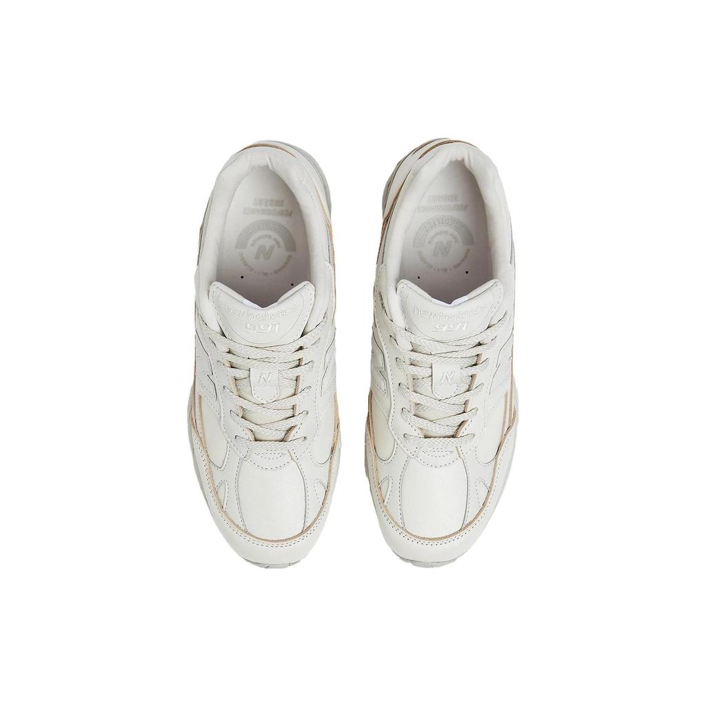 New Balance 991 Сделано в Англии Современные Роскошные Мужские Кроссовки Белый Светло-Серый Moonbeam M991OW
