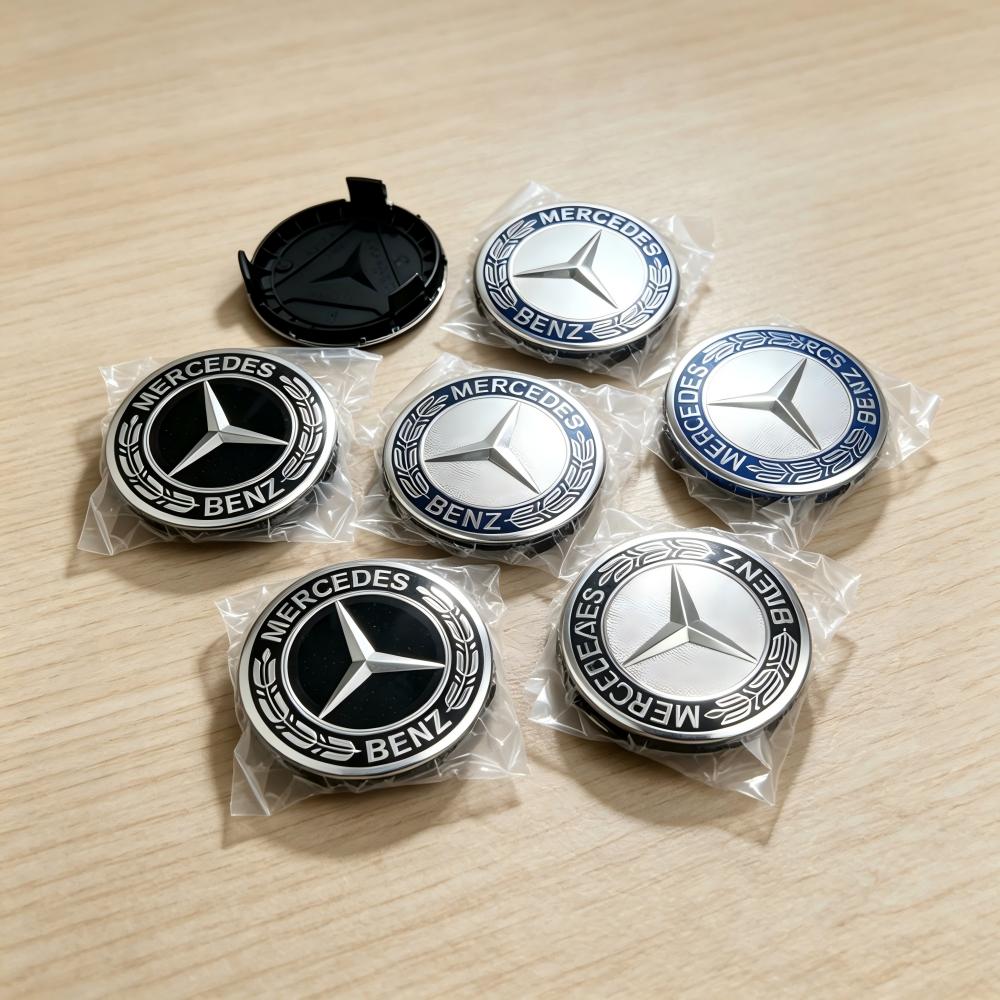 Для Mercedes Benz 40 шт. 75 мм 3-контактные колпачки центральных ступиц колес автомобиля Эмблема Для Mercedes Benz W204 W205 W212 W213 W221 W177 W246 GLA GLC CLA A1714000025