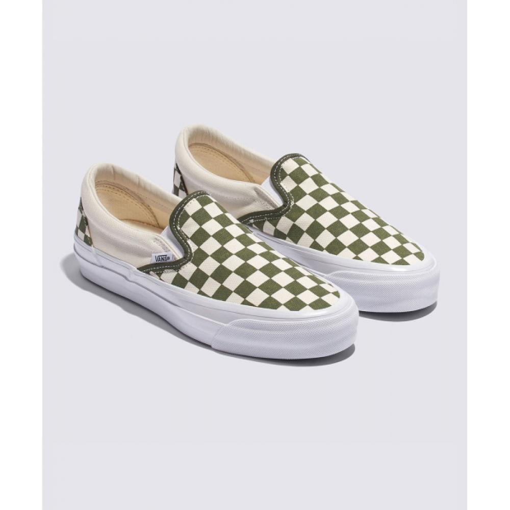 Vans Premium Classic Slip On 98 Lx Checkerboard Grape Leaf Vn000d5akcz1