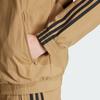 adidas Оригинальная полосатая куртка с воротником-стойкой и свободными длинными рукавами для мужчин, коричневая JY1333