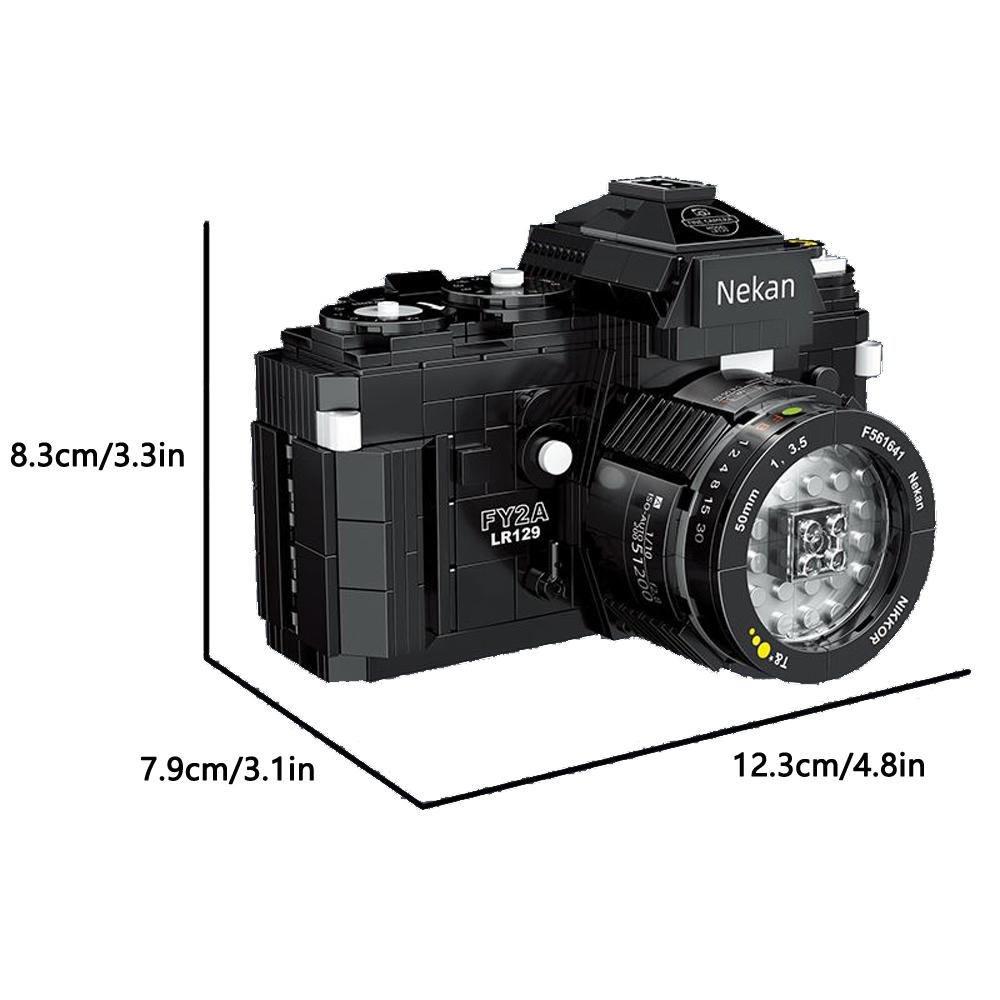 Классическая цифровая камера Модель Мини Кирпичные игрушки для мальчиков Взрослый Сборка Дизайн Блочные наборы Классическая коллекция Проектор Подарок на вечеринку