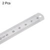 uxcell Stainless Steel Rulers, Set of 2, 120cm/48" Length X 1/20" Thickness X 1-1/2" Width, Inch and Metric, Linear Measuring Tool for Woodworking, Pa