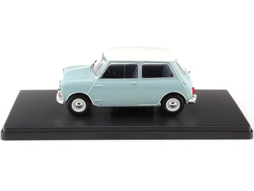 WHITEBOX Масштаб 1/24 Austin Mini Cooper S 1965 Светло-голубой Литая модель автомобиля