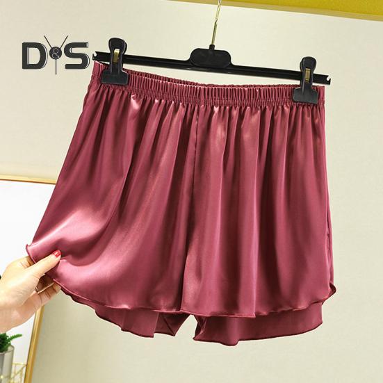 Женские пижамные шорты для дома, эластичные оборки, подол, дышащие повседневные спортивные шорты для дома, йоги, повседневная одежда