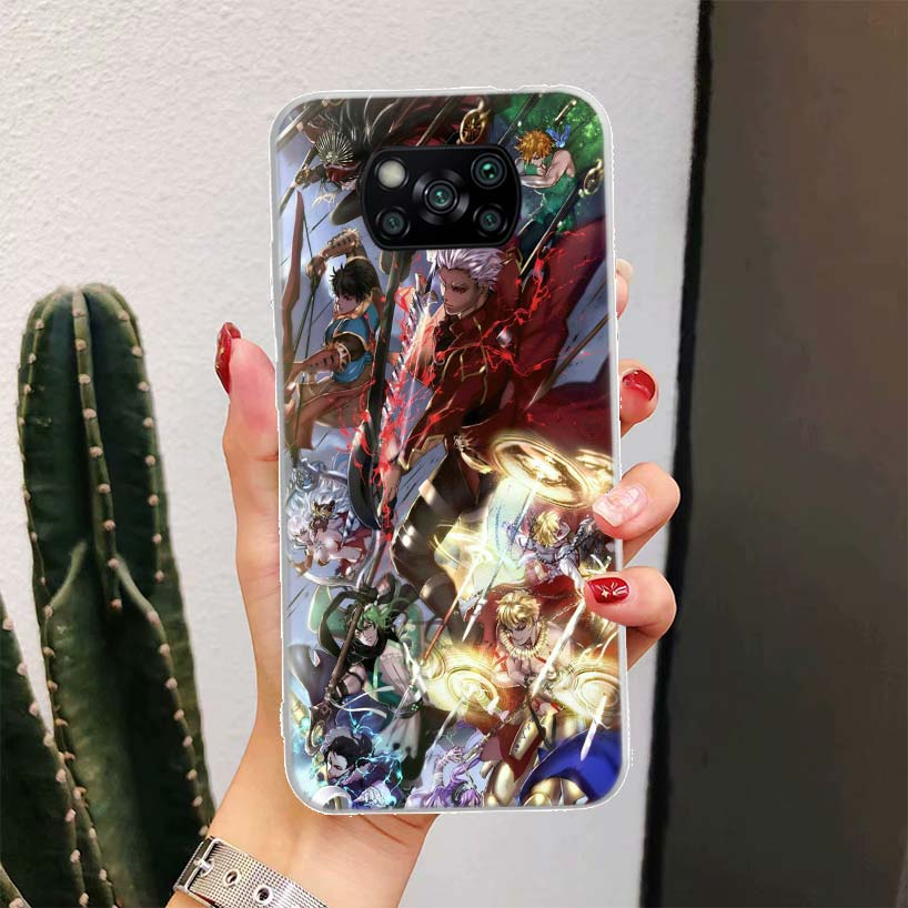 Fate Zero Stay Night Saber Для Xiaomi Poco X6 X3 Nfc X5 X4 F6 F5 Pro Чехол для телефона F4 Gt F3 F2 F1 M5S M4 M3 M2 5G Fundas Coque X3 N