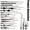 3 Pieces Clock Mechanism Kit, Wall Mechanisms for Craft Clocks 3D Embroidery DIY Crafts