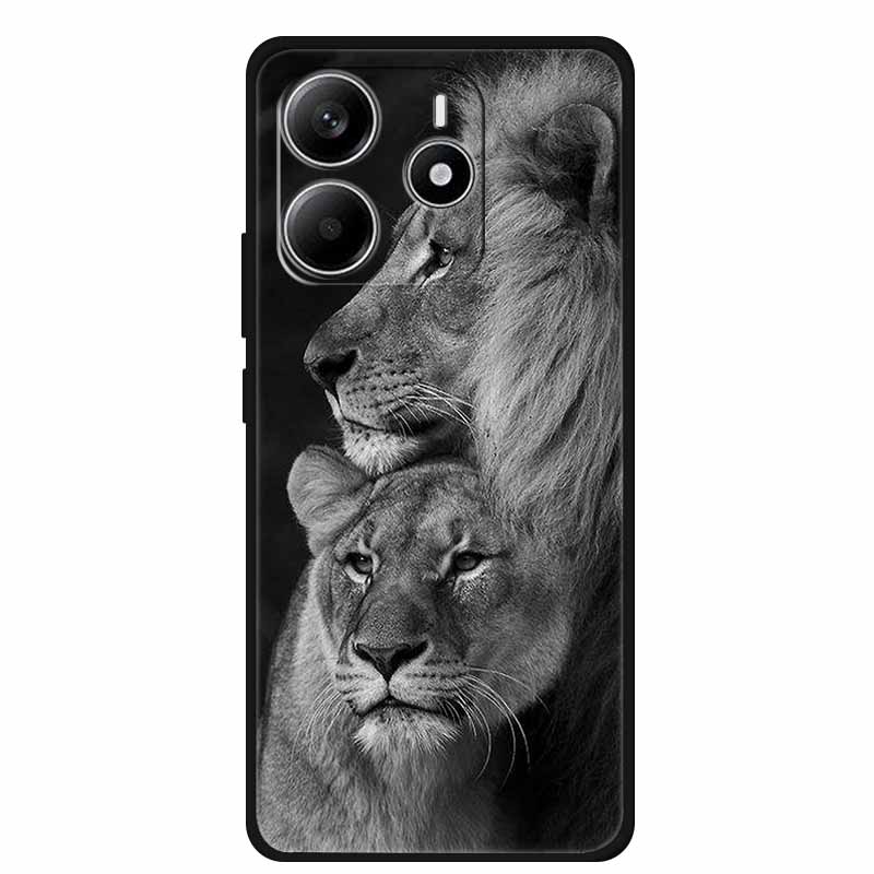 Для Redmi Note 14 4G ГЛОБАЛЬНЫЙ Чехол Животные Мягкий Силиконовый ТПУ Чехлы для Телефона Задняя Крышка для Xiaomi Redmi Note14 4G Защитник Coque