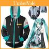 Уютное аниме худи Hatsune Miku Vocaloid с ярким 3D графическим дизайном для комфорта