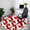 1pc Horse Pattern Office Round Area Rug,  Mat Suitable For Office, Under Office Chairs Bedroom Living Room Home Decor, Room Deco
