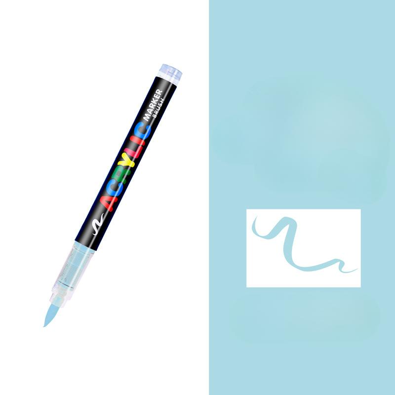 Acrylic Paint Pens, Soft Brush Tip Acrylic Paint Markers, Color Acrylic Markers Ideal For Canvas, Rock Painting, Wood, Stone, Glass, Ceramic
