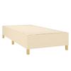 Maison Exclusive - Sommier à lattes de lit et matelas Crème 90x190 cm Tissu