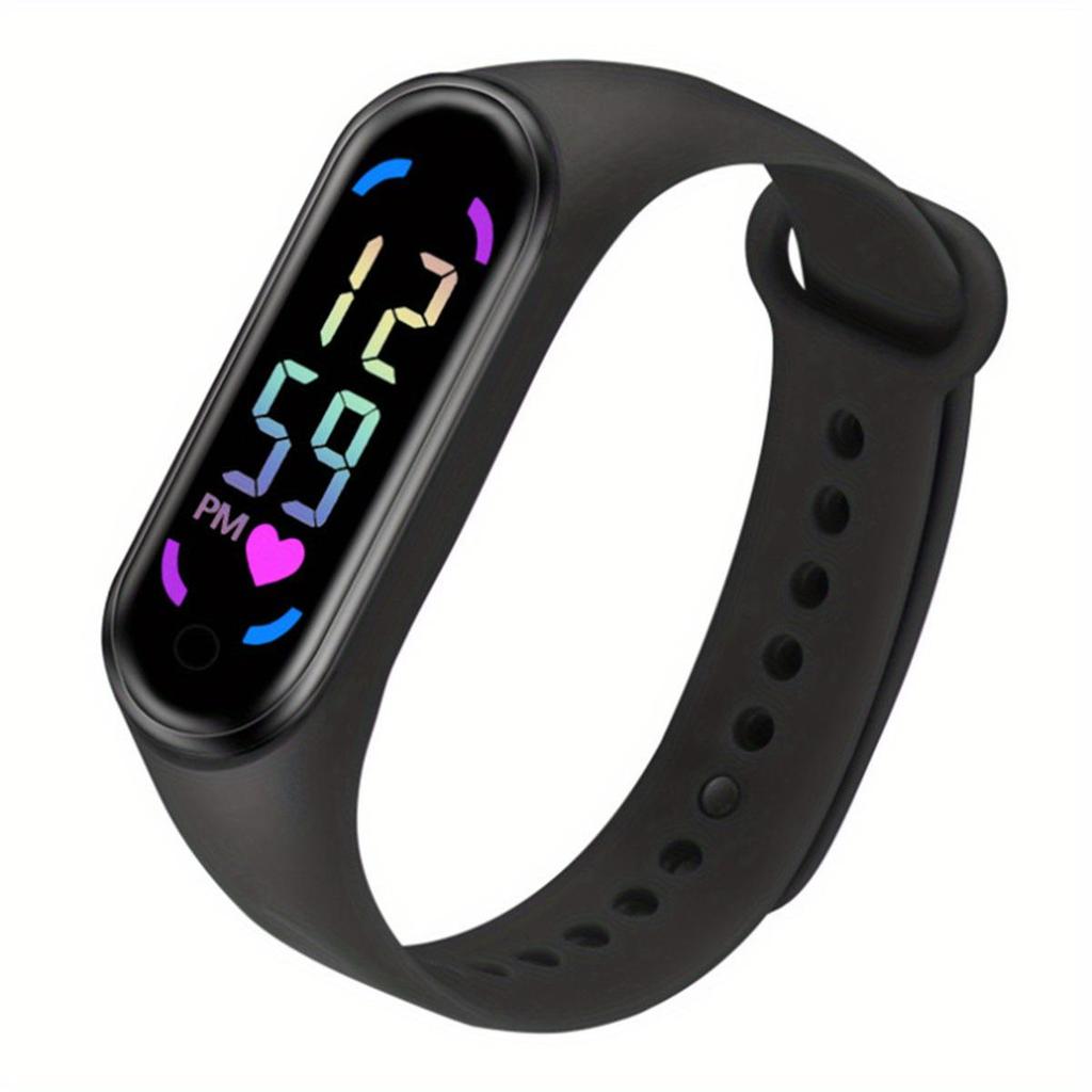 Детские светодиодные мультяшные спортивные часы - Студенческие сенсорные электронные часы.