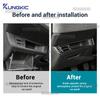 For Renault Clio 5 MK5     2024 2025 LHD Real Soft Carbon Fiber Car Driver's Storage Box Frame Trim Sticker