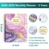 2026-2030 Monthly Planner, 5 Year Calendar Planner, Jan 2026 - Dec 2030, 8.3" x 6", Year Planner with Twin-Wire Binding, Holiday Reference, Notes