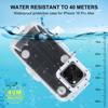 PULUZ 40m Waterproof Smartphone Case For iPhone 16 Pro Max Not Supported on iOS 26 5
