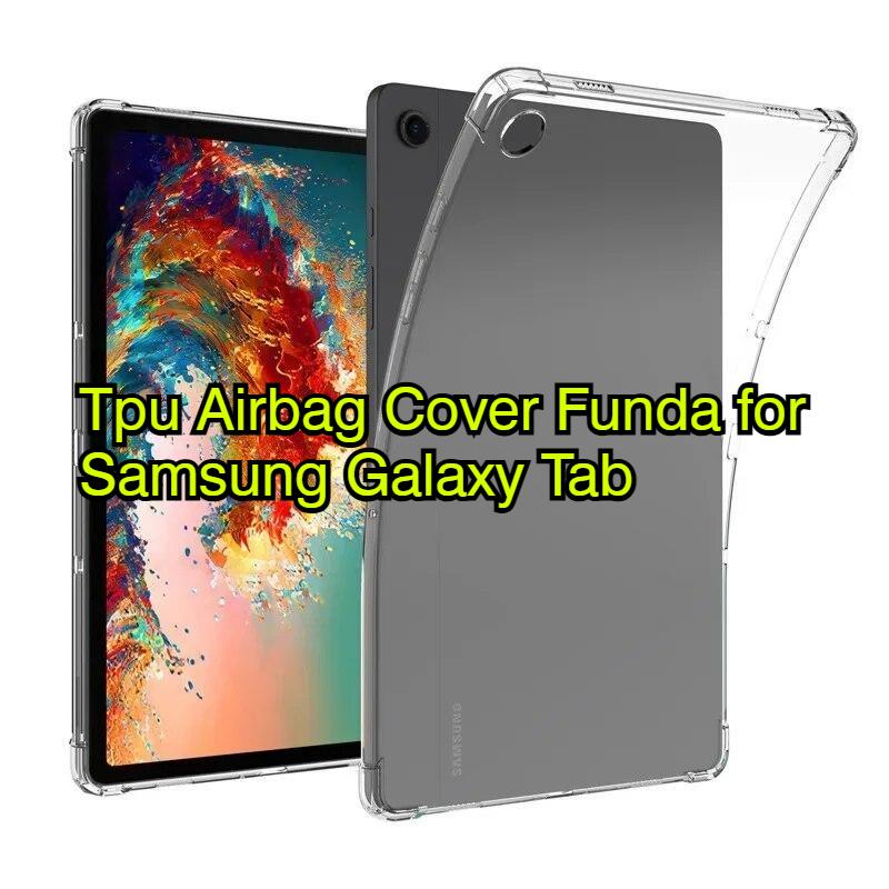 Для Samsung Galaxy Tab A9 + 11 дюймов Прозрачный чехол для A9 Plus 11 дюймов Мягкий чехол для подушки безопасности из ТПУ для X210 X216