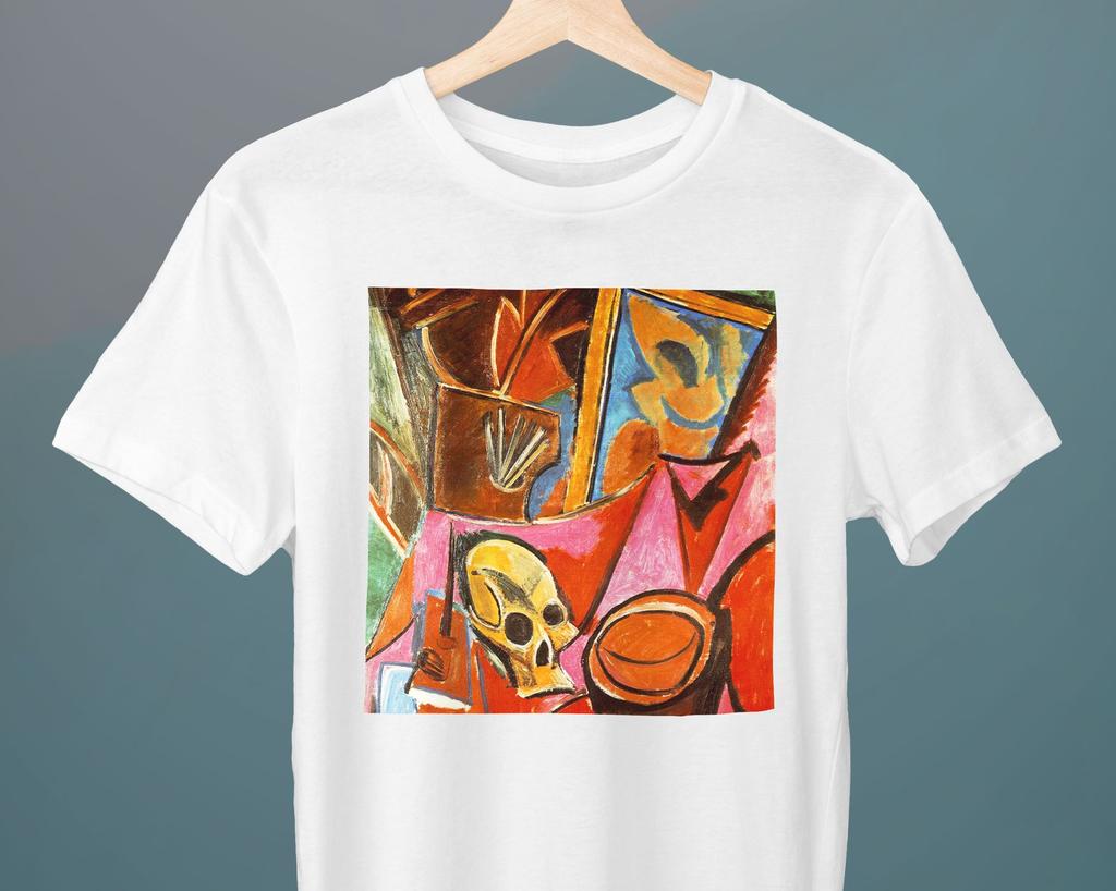 Composition with Skull, Pablo Picasso Painting, Unisex T-Shirt, Art T-Shirt, Fine Art T-Shirt, Gift for Her, Gift for Him, Art Lover Gift