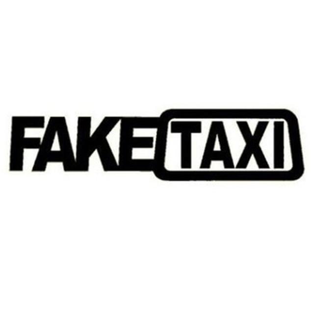 Универсальная поддельная наклейка на такси для автомобиля, наклейка, эмблема, самоклеящаяся виниловая наклейка для автомобиля, забавная автомобильная наклейка