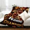 Custom Name Personalized football team Print Blankets, Home Decor, Bedroom, Sofa, Camping, Couch, Gifts for Birthday Christmas