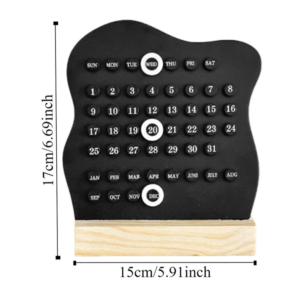 Creative Manual Perpetual Calendar 3 Rings Montessori Calendar  Student Dormitory