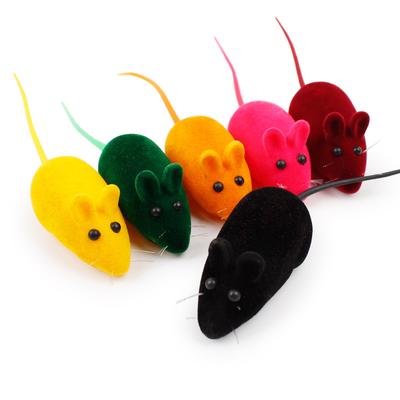 Игрушка для кошек и котят Ловля Игрушечная мышь Крыса Писк Шум Звук Игрушки Для Кошек Собак Домашних животных CLE