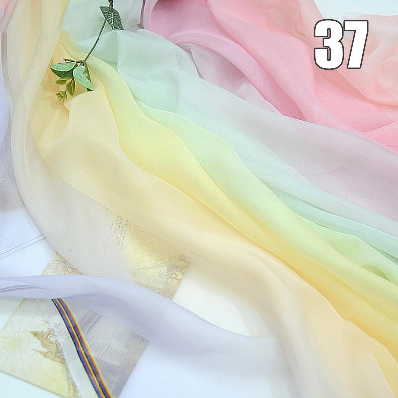 1/2/3M Ткань Шифон с Градиентом Органза Тюль Для DIY Платья Ханьфу Сценического Костюма Свадебной Вечеринки Декор Швейные Поделки