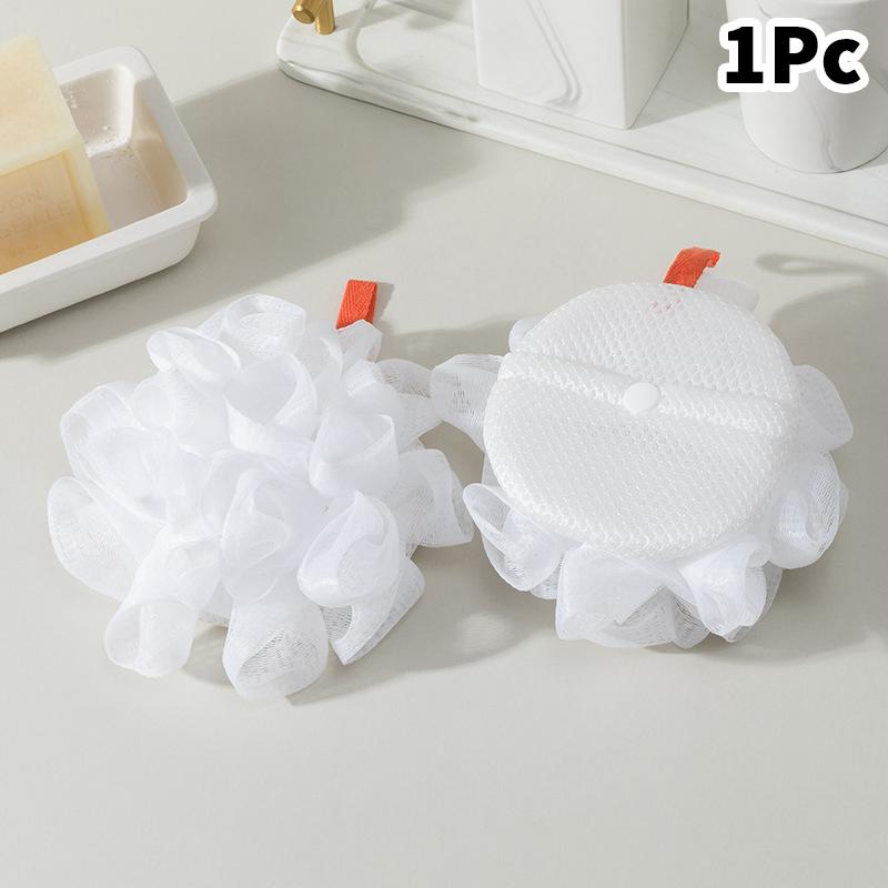 Мягкая мочалка-шарик для ванны 2-в-1: дозатор мыла и скраб для тела, отшелушивающий массажер для душа для мужчин и женщин.