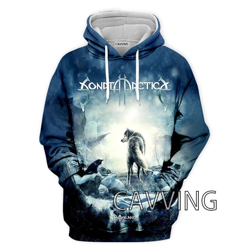 Новая Мода Женские/Мужские 3D Принт Sonata Arctica Группа Толстовки с Капюшоном Худи Харадзюку Худи Толстовки Топы Одежда