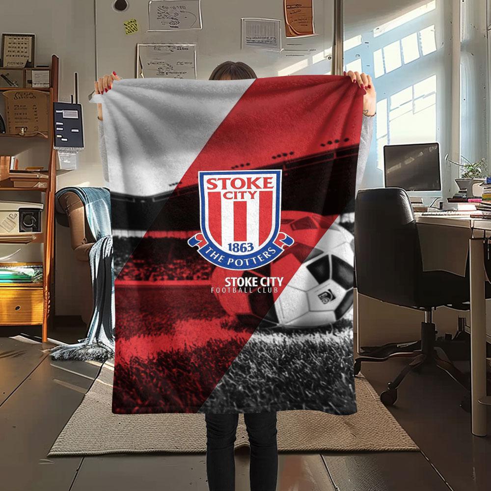 Stoke City F.C Blanket, High quality Comfortable for All Seasons, Home Decor, Warmth and Comfort