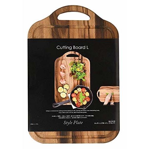 PEARL METAL Acacia Cutting Board, Large, Style Plate, C-9135