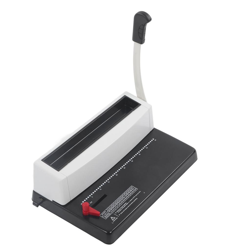 Машина для переплета спиральной катушки с гуманизированной ручкой, круглое отверстие, проволочная переплетная машина для формата Letter