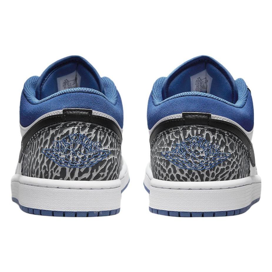 Кроссовки унисекс Air Jordan 1 Low SE True Blue Белый Черный Цементно-серый DM1199-140