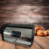 Bread Bin with Roll Lid Box Storage Container, Holder for Kitchen
