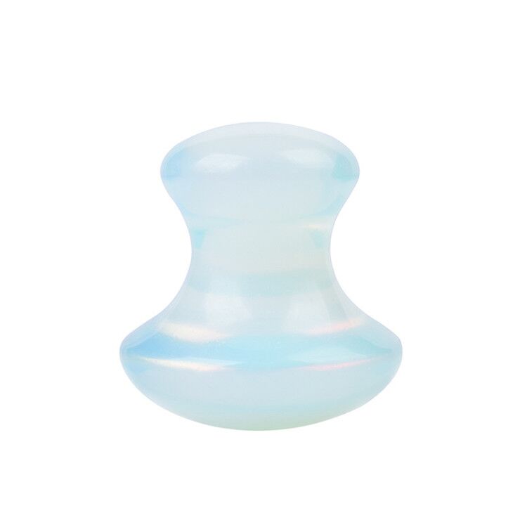 Natural Rose Quartz Stone Jade Mushroom Gouache Scraper Facial Massage Stone Face Massager Gua Sha Board Face Lifting Tools