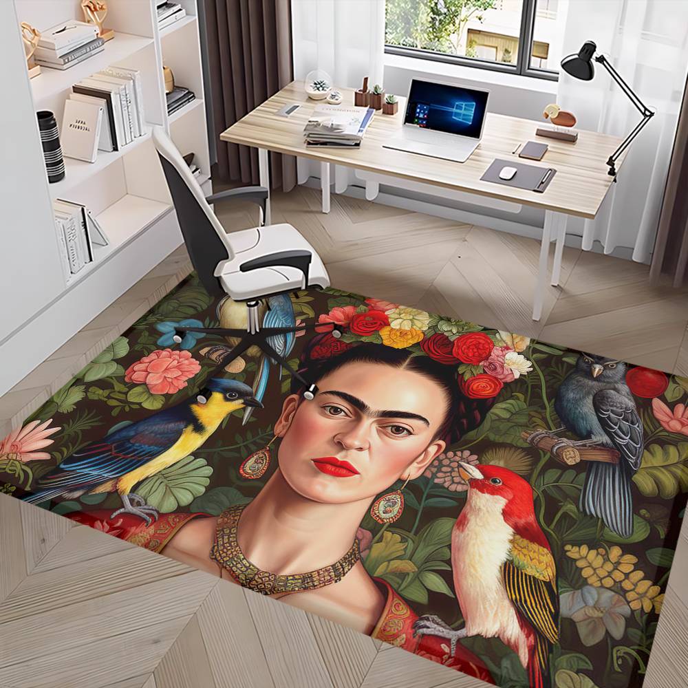 Vintage Artist F-Frida K-Kahlo Door Mat Kids Room Bedroom Decoration Balcony Anti-Slip Doormat Living Room Doormat Area Rug