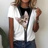 Cute Women's T Shirt Animal 3d Print Casual Short Sleeve Funny T Shirts Fashion Streetwear O-Neck Female Oversized Clothing