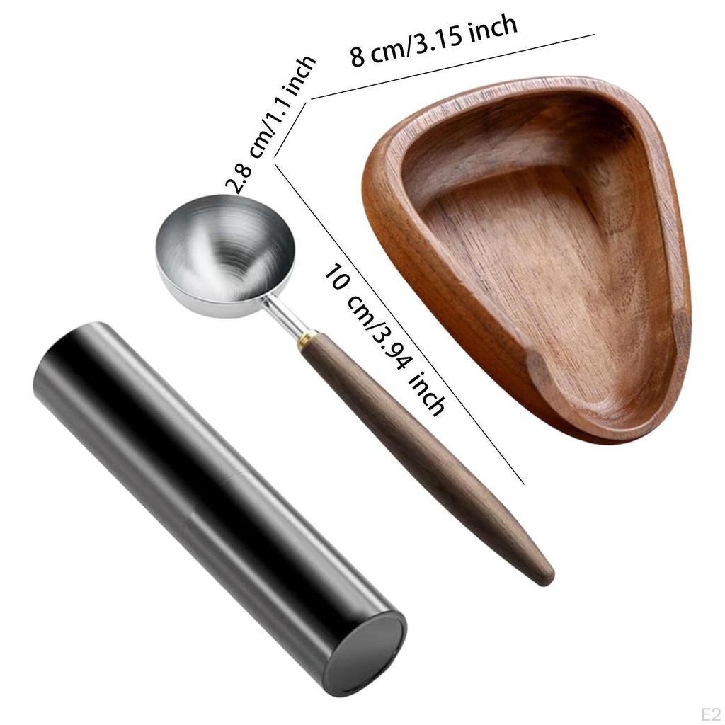 3 миски для кофейных зерен с мерной ложкой и контейнером для использования на кухне