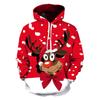 Christmas Tree Xmas Santa Snowman Claus Hoodie Men Autumn Winter 3D Print Pullover Sweatshirt Plus Size Streetwear Clothing