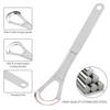1 Pc Stainless Steel Tongue Scraper Tongue Plate For Removing Bad Breath Double Layer Tongue Coating Cleaner Brush Oral Care