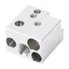 Hot End Heating Block High Temperature Resistant Copper Plated Alloy 3D Printer Hotend Extruder
