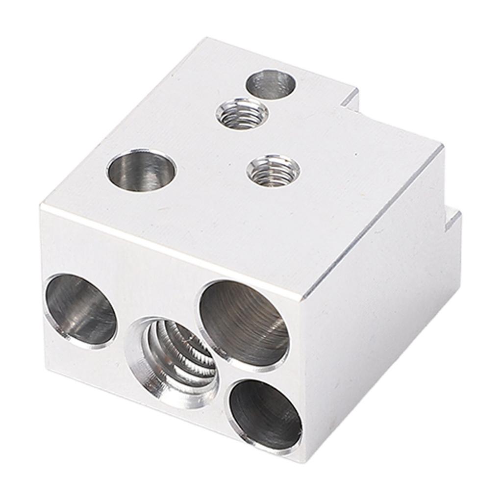Hot End Heating Block High Temperature Resistant Copper Plated Alloy 3D Printer Hotend Extruder